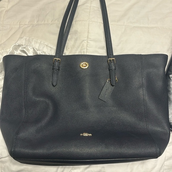 Coach diaper bag, dark blue. Including all accessories. - Picture 1 of 4